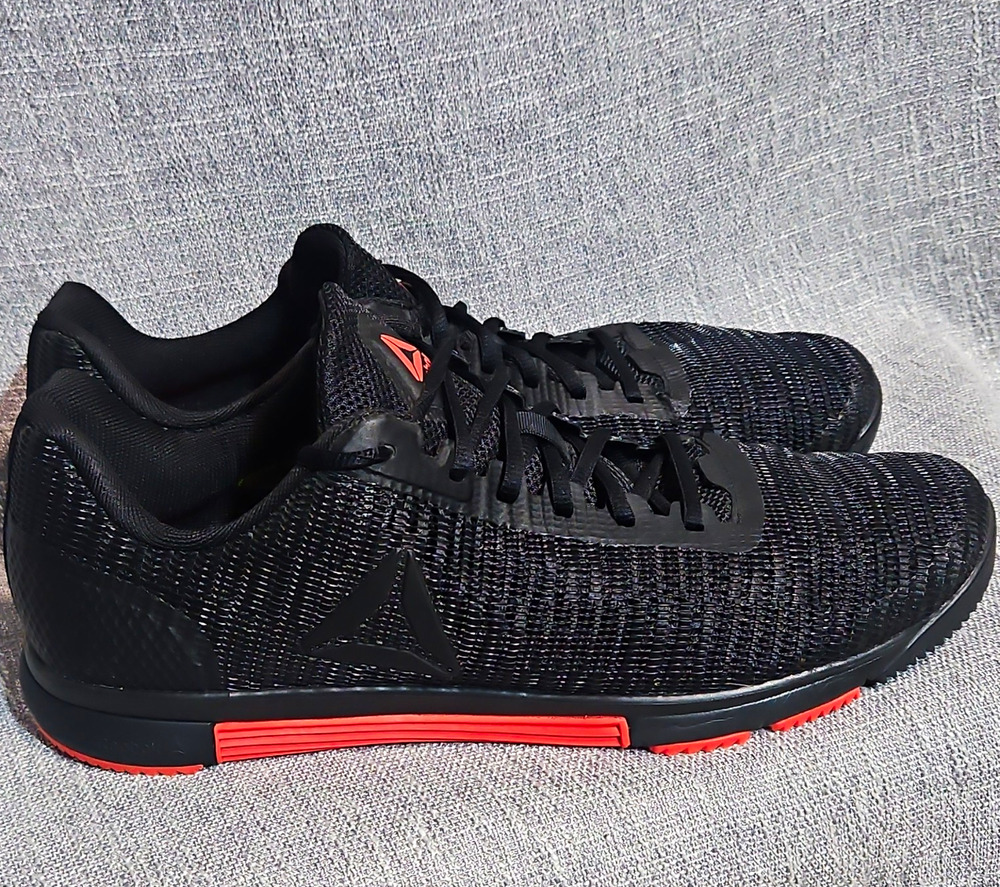 Reebok Speed TR Flexweave Men 12.5 Black Carotene Cross Training Gym Shoe CN5449